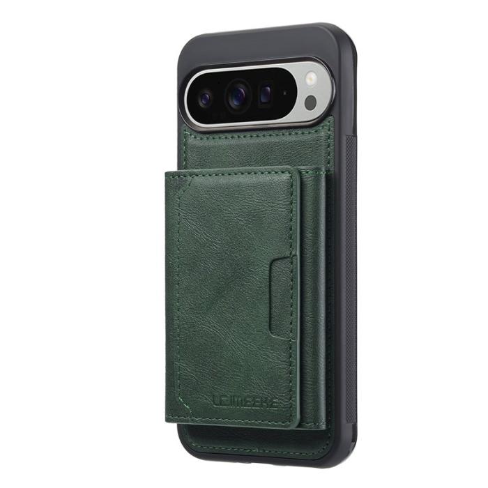 LC.imeeke - LC.IMEEKE L5 Fodral för Google Pixel 10 Pro XL - Äkta läder - Grön