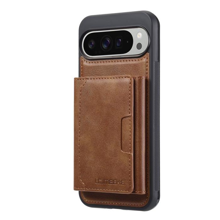 LC.imeeke - LC.IMEEKE L5 Google Pixel 10 Pro XL Fodral Äkta läder - Brun