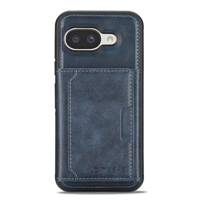 LC.imeeke - LC.IMEEKE L5 Google Pixel 9a Fodral Äkta läder - Blå