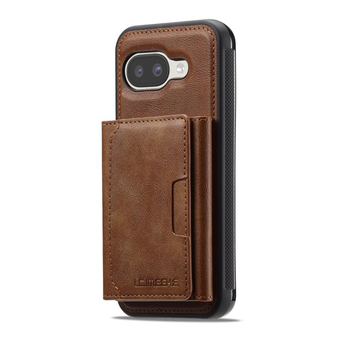 LC.imeeke - LC.IMEEKE L5 Google Pixel 9a Fodral Äkta läder - Brun