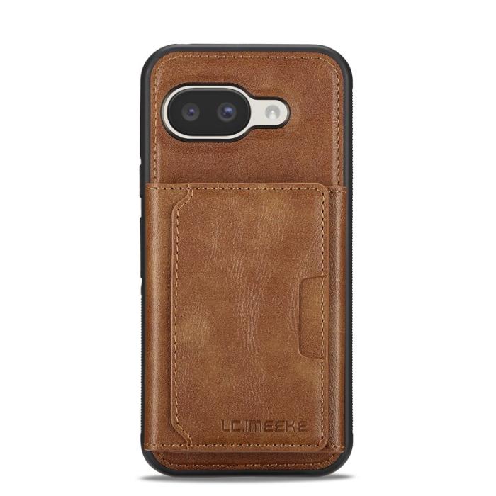 LC.imeeke - LC.IMEEKE L5 Google Pixel 9a Fodral Äkta läder - Brun