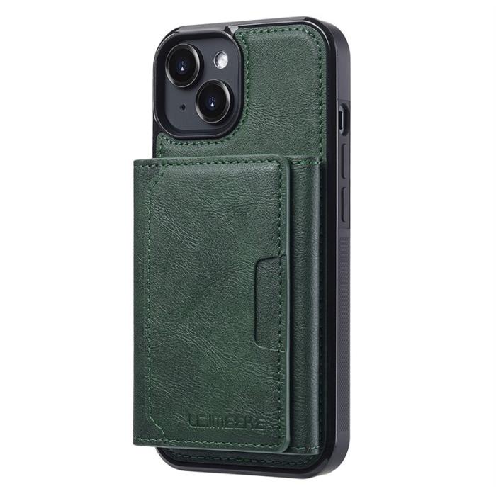 LC.imeeke - LC.IMEEKE L5 iPhone 13 mini Fodral Äkta läder - Grön