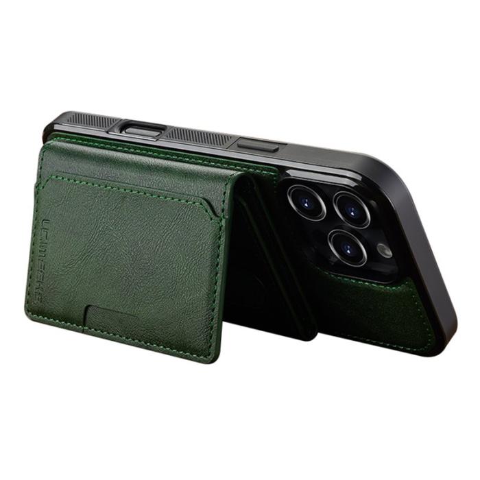 LC.imeeke - LC.IMEEKE L5 iPhone 16 Pro Fodral Äkta läder - Grön
