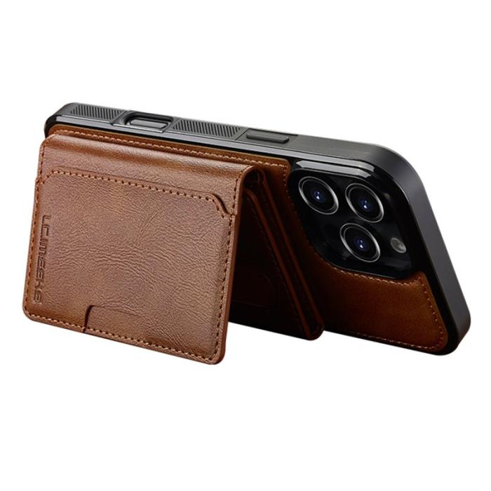 LC.imeeke - LC.IMEEKE L5 iPhone 16 Pro Max Fodral Äkta läder - Brun