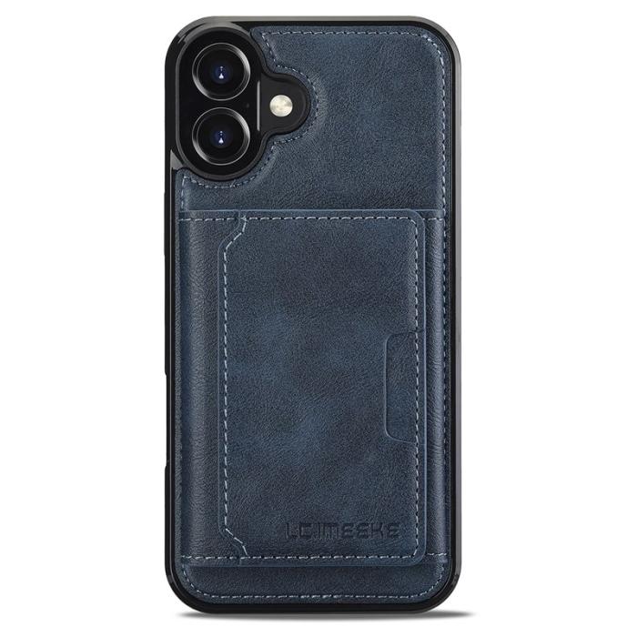 LC.imeeke - LC.IMEEKE L5 iPhone 17 Fodral Äkta läder - Blå
