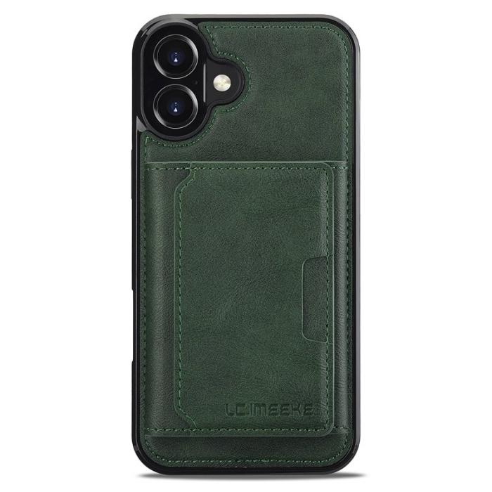 LC.imeeke - LC.IMEEKE L5 iPhone 17 Fodral Äkta läder - Grön