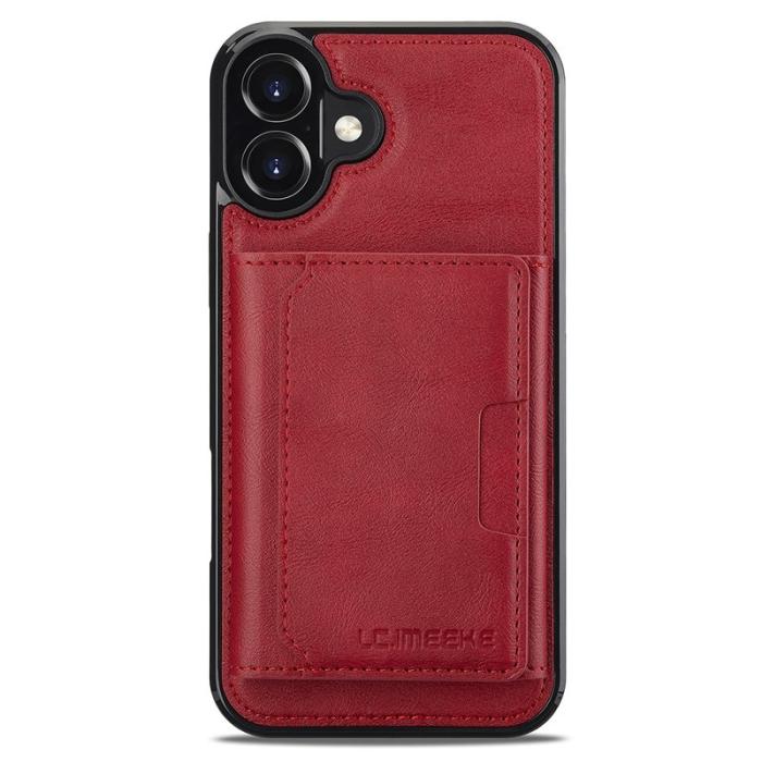 LC.imeeke - LC.IMEEKE L5 iPhone 17 Fodral Äkta läder - Röd