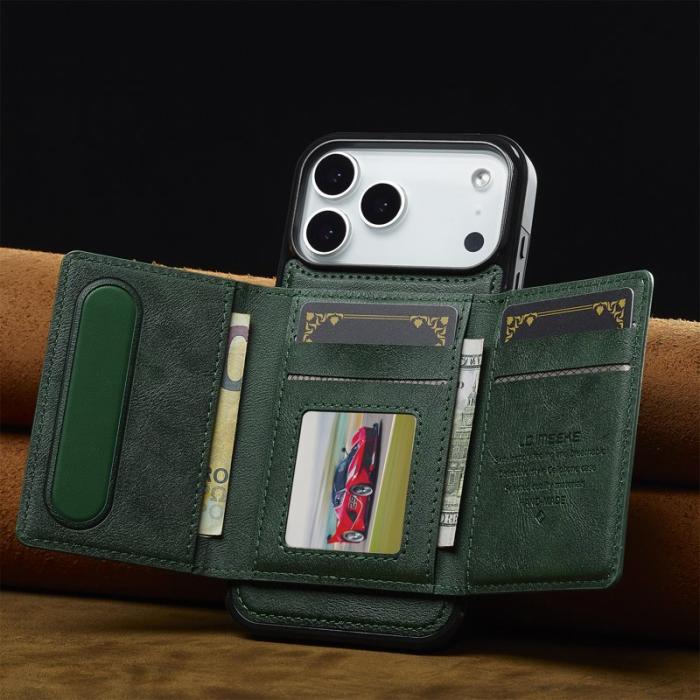 LC.imeeke - LC.IMEEKE L5 iPhone 17 Pro Fodral Äkta läder - Grön