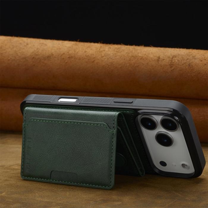 LC.imeeke - LC.IMEEKE L5 iPhone 17 Pro Fodral Äkta läder - Grön