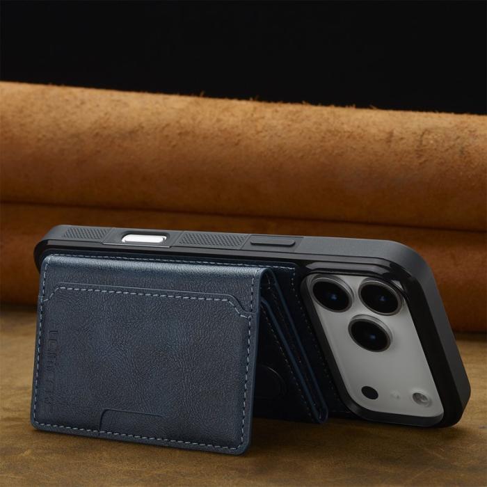 LC.imeeke - LC.IMEEKE L5 iPhone 17 Pro Max Fodral Äkta läder - Blå