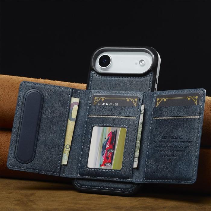 LC.imeeke - LC.IMEEKE L5 iPhone Air Fodral Äkta läder - Blå