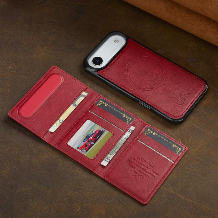 LC.imeeke - LC.IMEEKE L5 iPhone Air Fodral Äkta läder - Röd