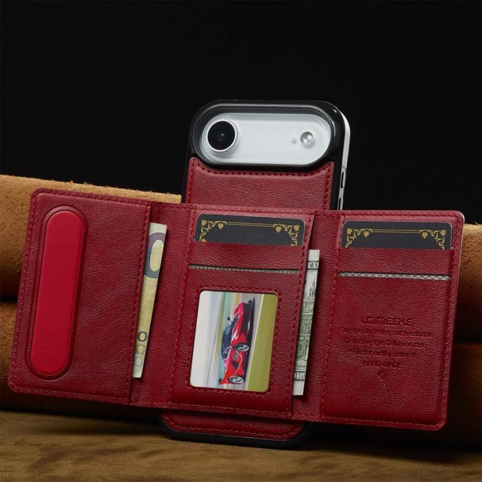LC.imeeke - LC.IMEEKE L5 iPhone Air Fodral Äkta läder - Röd