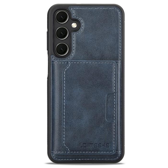 LC.imeeke - LC.IMEEKE L5 Samsung Galaxy A17 Fodral Äkta läder - Blå