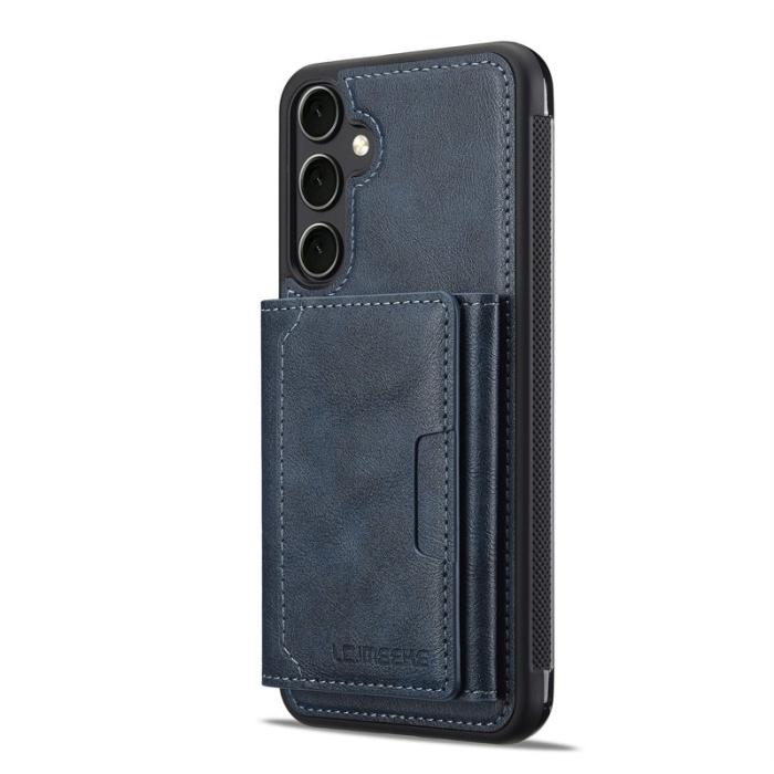 LC.imeeke - LC.IMEEKE L5 Samsung Galaxy A17 Fodral Äkta läder - Blå