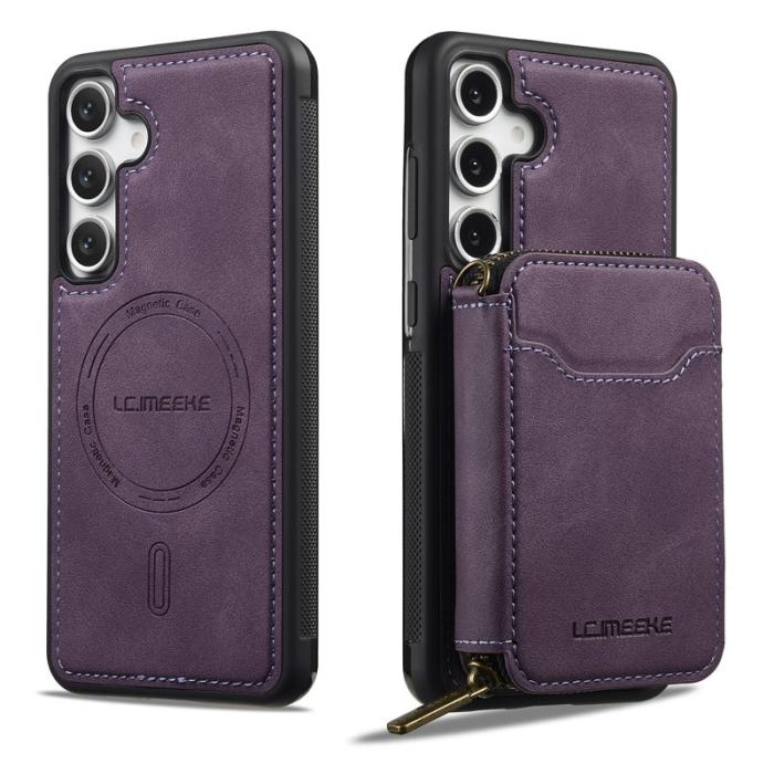 LC.imeeke - LC.IMEEKE L6 för Samsung Galaxy A35 5G Fodral - Läder - Lila