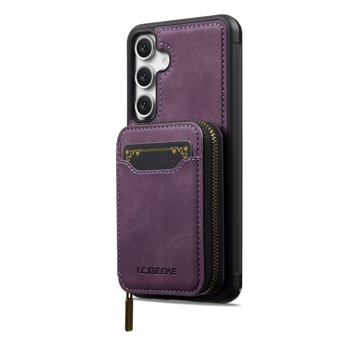LC.imeeke - LC.IMEEKE L6 för Samsung Galaxy A56 5G Fodral - Läder - Lila