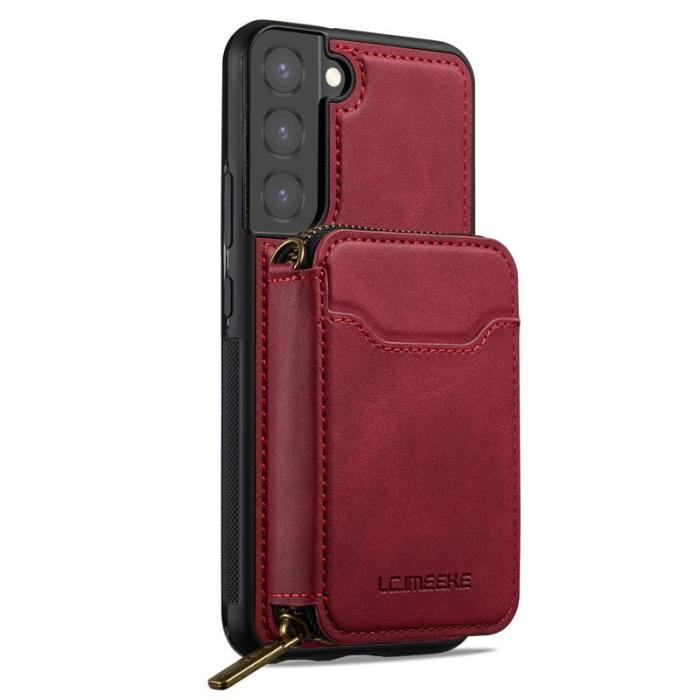 LC.imeeke - LC.IMEEKE L6 för Samsung Galaxy S21 FE 5G Fodral - Röd