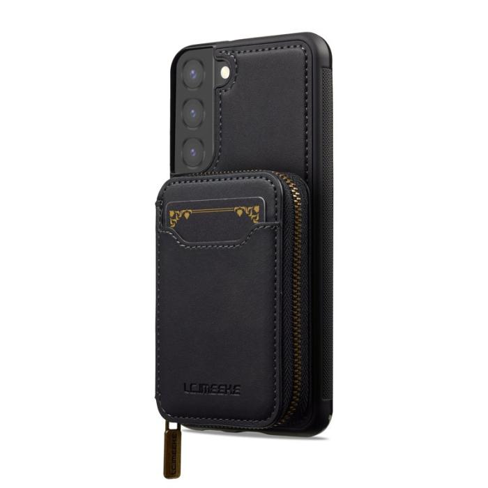 LC.imeeke - LC.IMEEKE L6 för Samsung Galaxy S21 FE 5G Fodral - Svart