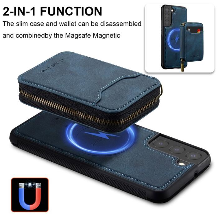 LC.imeeke - LC.IMEEKE L6 för Samsung Galaxy S22 5G Fodral - Blå