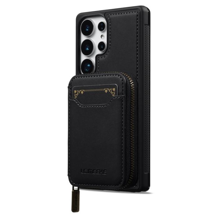 LC.imeeke - LC.IMEEKE L6 för Samsung Galaxy S22 Ultra Fodral - Svart