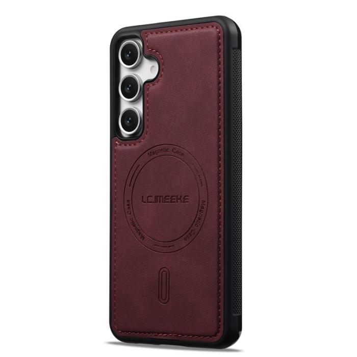 LC.imeeke - LC.IMEEKE L6 Fodral för Samsung Galaxy A17/A26 PU Läder - Röd