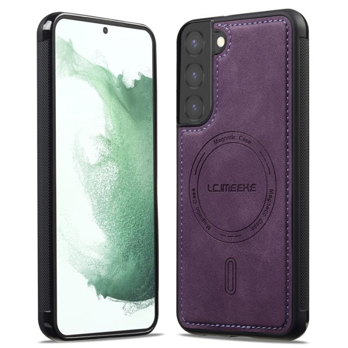 LC.imeeke - LC.IMEEKE L6 Fodral för Samsung Galaxy S21 FE 5G - Lila