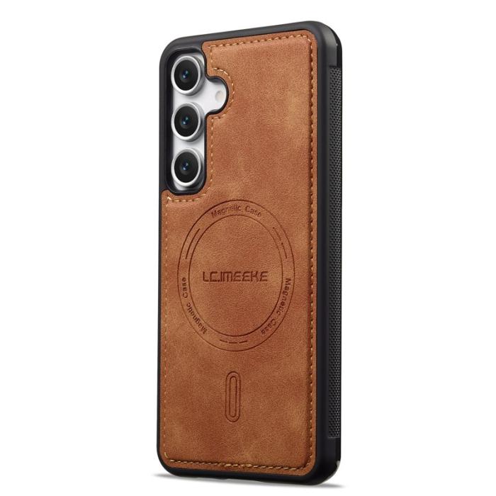 LC.imeeke - LC.IMEEKE L6 Fodral PU Läder Samsung Galaxy A56 5G - Brun