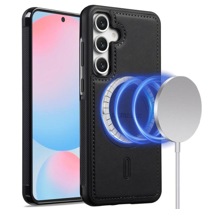 LC.imeeke - LC.IMEEKE L6 Fodral PU Läder Samsung Galaxy A56 5G - Svart