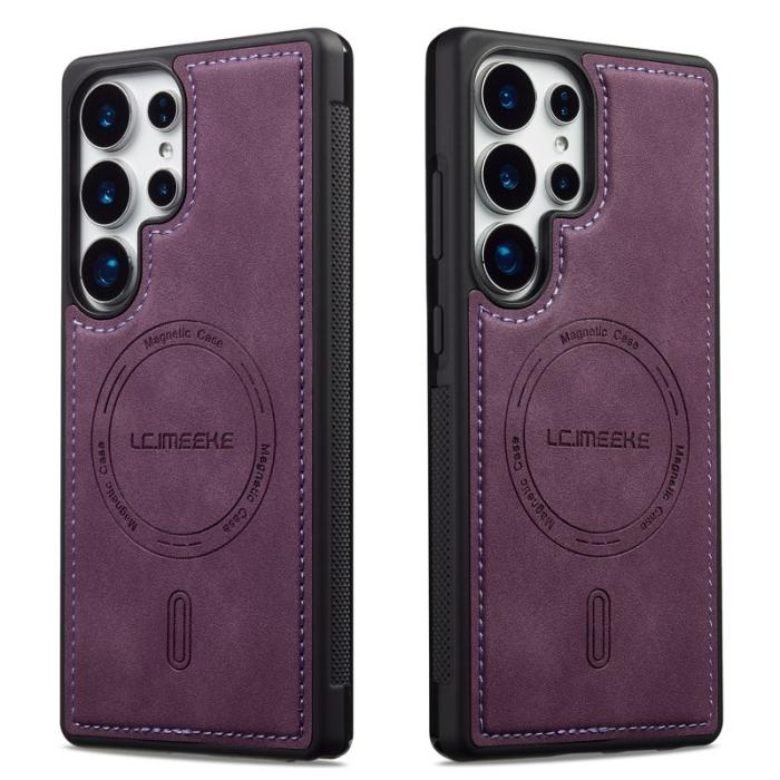 LC.imeeke - LC.IMEEKE L6 Fodral PU Läder Samsung Galaxy S23 Ultra - Lila