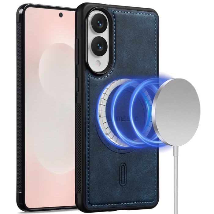 LC.imeeke - LC.IMEEKE L6 Fodral PU Läder Samsung Galaxy S25 Edge - Blå