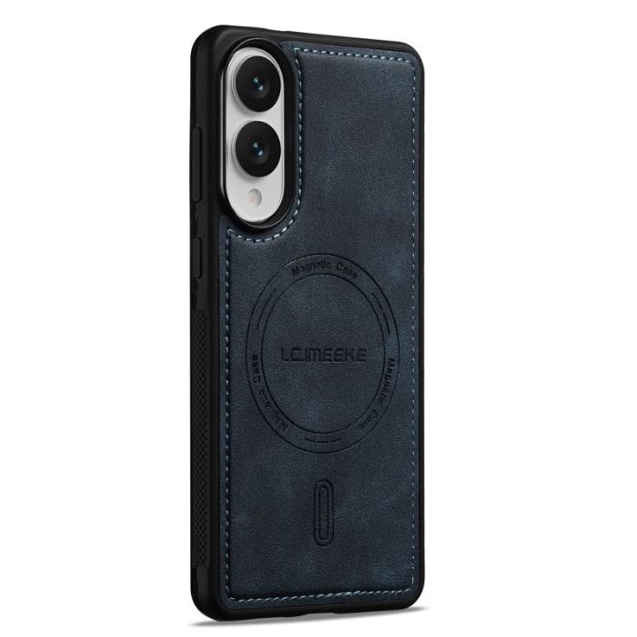 LC.imeeke - LC.IMEEKE L6 Fodral PU Läder Samsung Galaxy S25 Edge - Blå