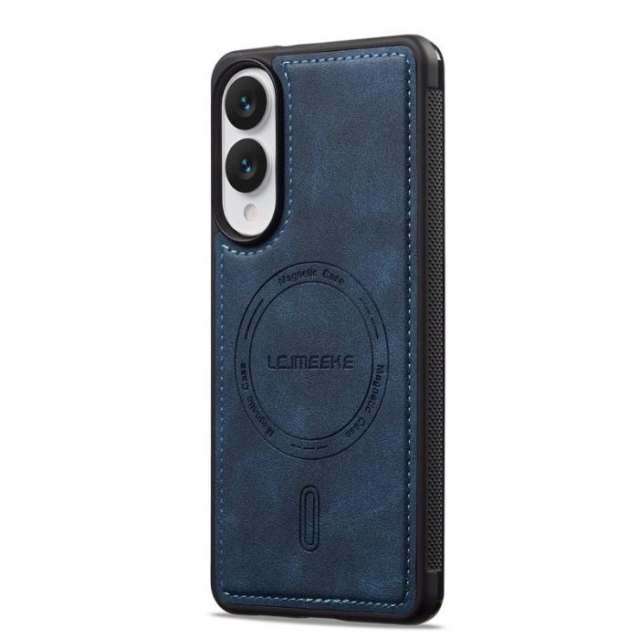 LC.imeeke - LC.IMEEKE L6 Fodral PU Läder Samsung Galaxy S25 Edge - Blå