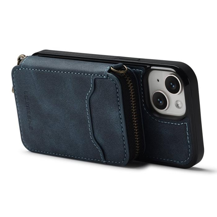 LC.imeeke - LC.IMEEKE L6 iPhone 13 mini / 12 mini Fodral - Äkta läder - Blå