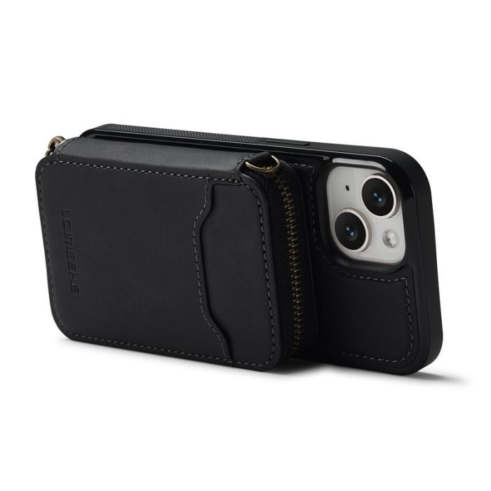 LC.imeeke - LC.IMEEKE L6 iPhone 14/13 Fodral Magnetiskt - Svart