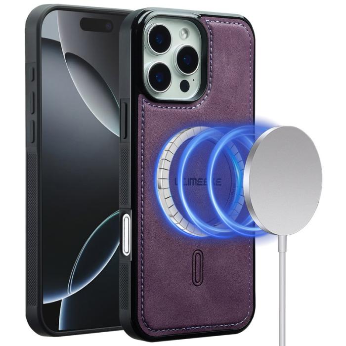 LC.imeeke - LC.IMEEKE L6 iPhone 16 Pro Max Fodral PU Läder - Lila