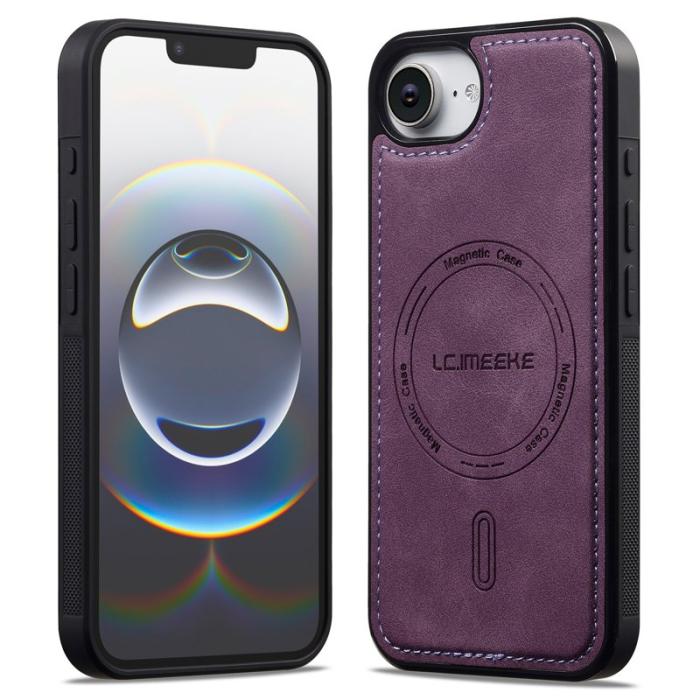 LC.imeeke - LC.IMEEKE L6 iPhone 16e Fodral PU Läder - Lila