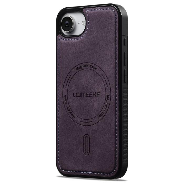 LC.imeeke - LC.IMEEKE L6 iPhone 16e Fodral PU Läder - Lila
