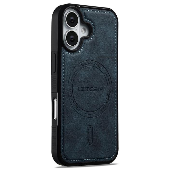 LC.imeeke - LC.IMEEKE L6 iPhone 17 Fodral PU Läder - Blå