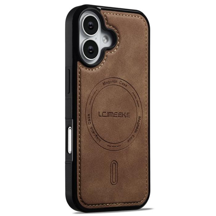 LC.imeeke - LC.IMEEKE L6 iPhone 17 Fodral PU Läder - Brun