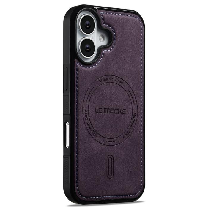 LC.imeeke - LC.IMEEKE L6 iPhone 17 Fodral PU Läder - Lila