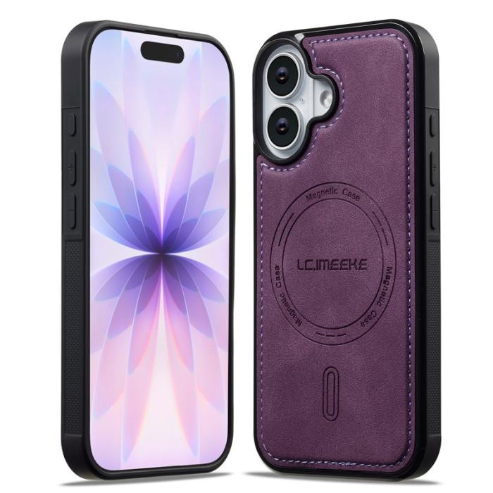 LC.imeeke - LC.IMEEKE L6 iPhone 17 Fodral PU Läder - Lila