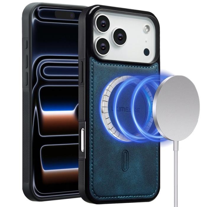 LC.imeeke - LC.IMEEKE L6 iPhone 17 Pro Fodral PU Läder - Blå