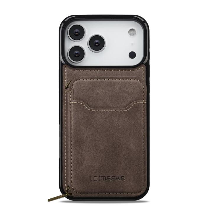 LC.imeeke - LC.IMEEKE L6 iPhone 17 Pro Fodral PU Läder - Coffee
