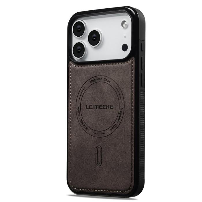 LC.imeeke - LC.IMEEKE L6 iPhone 17 Pro Fodral PU Läder - Coffee