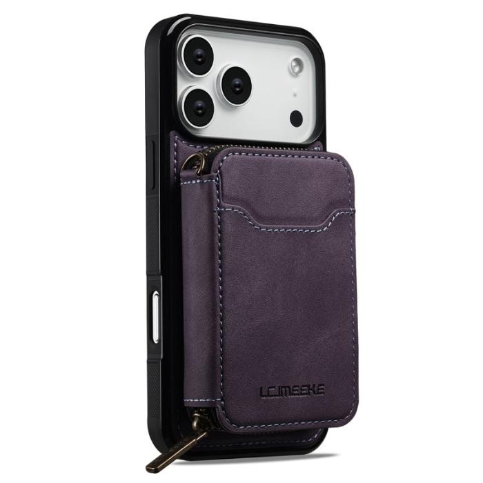 LC.imeeke - LC.IMEEKE L6 iPhone 17 Pro Max Fodral - Läder Coated - Lila