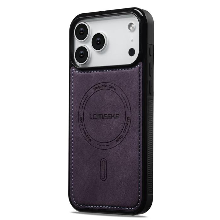 LC.imeeke - LC.IMEEKE L6 iPhone 17 Pro Max Fodral PU Läder - Lila