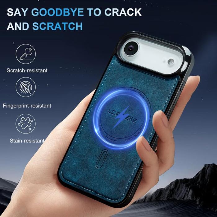 LC.imeeke - LC.IMEEKE L6 iPhone Air Fodral PU Läder - Blå