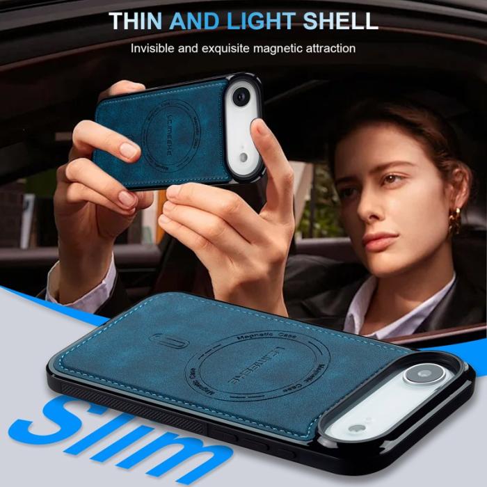 LC.imeeke - LC.IMEEKE L6 iPhone Air Fodral PU Läder - Blå