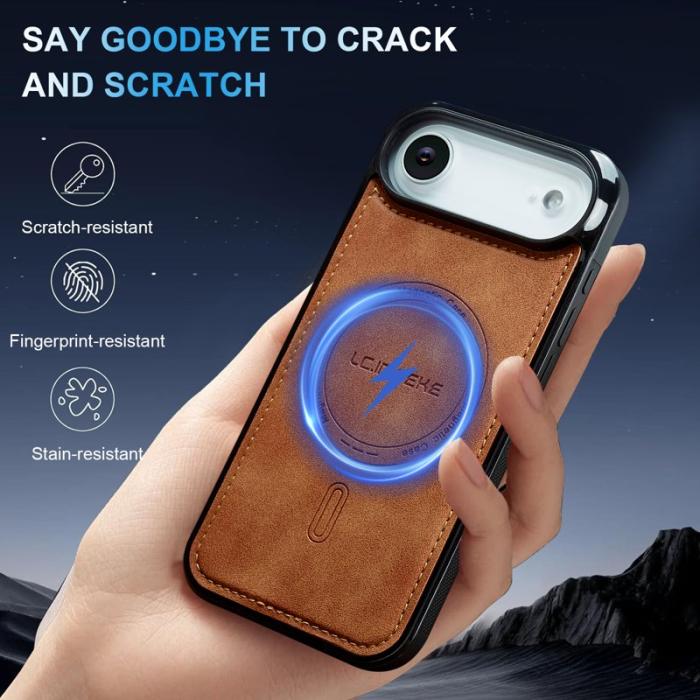 LC.imeeke - LC.IMEEKE L6 iPhone Air Fodral PU Läder - Brun